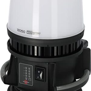 Brennenstuhl Professional Multi Battery LED 360° Hybrid Baustrahler 12050 MH (12000lm, IP54, kompatibel mit 18V Akkus 10 verschiedener Hersteller, 5m RN-Kabel, ohne Akku, Engineered in Germany)