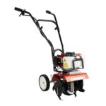 1.9KW Benzin Motorhacke, 52cc Mini-Grubber Benzinmotor Kultivator Aufreißer Gartenhacke Einzelzylinder, zum Boden umgraben und lockern, Gartenfräse Benzin, (35cm Breite, 3-10cm Tiefe)