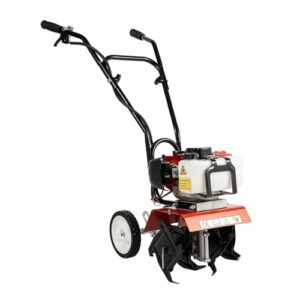 2-Takt 52ccm Gartenfräse Benzin | 1,9KW Motorhacke Bodenhacke Bodenfräse Grubber Kultivator mit 850ml Kraftstofftank | 30cm Arbeitsbreite 6500-7000rpm für Bauernhöfe Betriebe Obstgärten Gärten