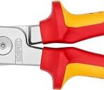 KNIPEX Elektro-Installationszange, VDE, Kabelschneiden, Abisolieren, Crimpen von Aderendhülsen, Greifen, Biegen, Multitool, 13 86 200