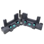 wolfcraft Schmiege und Gehrungsschneidlade PRO - 6956000-2-in-1 Gehrungslade zum Schneiden von bis zu 120 mm hohen Fußleisten & Sockelleisten und Ausmessen von Raumwinkeln