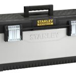 STANLEY FatMax Werkzeugbox/Werkzeugkofferleer Werkzeugkasten (26", 66x29x30cm, herausnehmbare Trage, stabiler Koffer mit Aussparung, Werkzeugkiste mit Bi-Material FatMax Griff) 1-95-617
