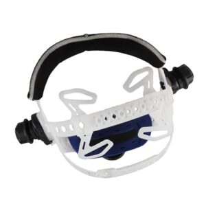 Schweißhelm Stirnband Einstellbares Stirnband Arbeitsschutzausrüstung für Solar Auto Verdunkelung Kopfschutz Zubehör(Weiß)