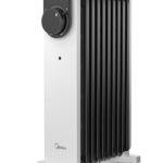Midea Ölradiator, 2000W 9 Rippen tragbarer Elektroheizer mit Drehknopfregelung und einstellbarem Thermostat, 3 Heizstufen, Kipp- und Überhitzungsschutz, ultra-leise im Büro & Zuhause