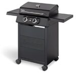 Enders® Elektrogrill eCRAVE 2, mit Gussrost, Grillwagen mit viel Stauraum, SIMPLE CLEAN™ Reinigungssystem, 2 leistungsstarke Heizelemente, formstabile Garhaube mit integriertem Thermometer #97116