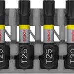 Bosch 8x PRO Torx Impact Bit (170 x 70 mm, Professional Zubehör Schraubendreher, Schraubendreher)