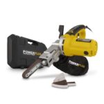 Powerplus Elektro-Feilenschleifer POWX139-400W Elektrowerkzeug Bandschleifer - Fingerschleifer Schleifband 457x13mm - 1700min-1 - Handschleifer mit Aufbewahrungskoffer - mit 10 Acc.