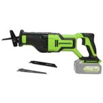Greenworks GD24RS Akku Säbelsäge mit bürstenlosem Motor, 2700spm, 28 mm Hublänge, OHNE 24V Akku & Ladegerät, 3 Jahre Garantie