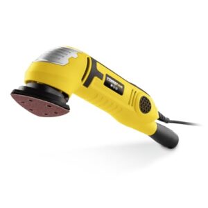 Powerplus Delta-Schleifer POWX0490-300 W Dreieck Schleifmaschine - 3 dreieckige Schleifpapierblätter und Vakuumadapter - Schleifen Holz & Keramik - Trockenbau Wand Dreieckschleifer