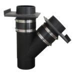 Absaug y verteiler für absauganlage absperrschieber luft kunststoff y stück absaugung abzweigstück flachschieber adapter