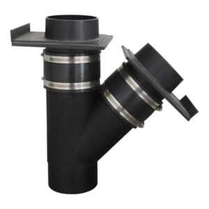 Absaug y verteiler für absauganlage absperrschieber luft kunststoff y stück absaugung abzweigstück flachschieber adapter