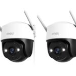 Imou 2K Überwachungskamera Aussen mit AI Personen-/Fahrzeugerkennung, 360° PTZ WLAN Kamera Outdoor, Farbnachtsicht, Automatische Verfolgung, 2-Wege-Audio, Sirene, IP66, Kompatibel mit Alexa (2 Stück)