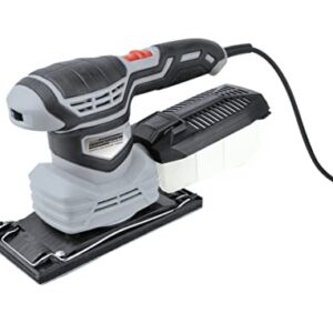 Brüder Mannesmann Schwingschleifer 250 W, mit Staubfangkassette, variabler Drehzahl, ergonomisch, ideal für Holzarbeiten und Möbelrestauration, inkl. 1 Schwingschleifer, 1 Kassette, 1 Filter | M12335