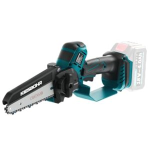 KIESBOHR 15cm Akku Astsäge CSE002, Kompatibel mit Makita 18V Akku, bürstenlose Mini Akku Kettensäge, Automatische Kettenschmierung (ohne Akku)