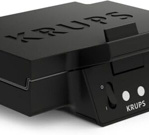 Krups Sandwichmaker, für perfekt zubereitete Sandwichtoasts in Dreiecksform, antihaftbeschichtete Platten, leichte Reinigung, kein Anbrennen, Temperaturkontrollleuchte, 850 W, 31,6x15,5x29,5cm, FDK451