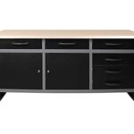 Ondis24 Werkbank Werktisch 160 cm Montagewerkbank Schubläden Türen Werkstatt