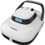 LAUNS (2025 Upgrade) S1 Kabelloser Poolroboter, Dual-Motoren & Sauganschlüsse, automatischer Poolsaugroboter hält bis zu 90 Minuten, selbstparkend, ideal für oberirdische Pools (neu)