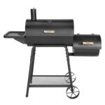 TAINO KAMAYO Smoker Räucherofen Standgrill Holzkohle-Grill Klein BBQ Grillwagen Grillkamin 132x56x118 cm (BxTxH)