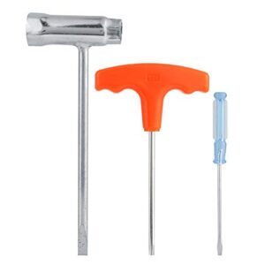 Fdit Zubehör für Kettensäge, praktisch, Schraubenschlüssel, Steckschlüssel-Set, Werkzeug-Set, passend für Kettensäge