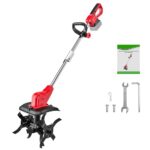 Akku-Bodenhacke für Makita 18V Batterie, 550W Gartenfräse akku, 22 cm Bodenbearbeitungstiefe,30 cm Bearbeitungsbreite,Doppelwalze 4 Klingen,Motorhacke Elektrisch für klein Beet & Garten (Ohne Akku)