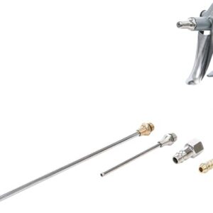 BGS 3215 | Druckluft-Ausblaspistole | Alu-Druckguss | mit 3 Düsen 25-100 - 200 mm | Druckluftpistole