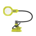 RYOBI 18 V ONE+ Akku-LED-Lupenleuchte RML18-0 (zwei Leuchtstufen mit 200 und 400 Lumen, 90 mm Linsendurchmesser, Vergrößerungsfunktion um das bis zu 2,25-fache, ohne Akku und Ladegerät)