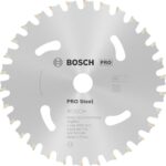 Bosch 1x PRO Steel Kreissägeblätter für Akku-Handtrockensägen (für Stahl, Ø mm, Professional Zubehör Handtrockensäge)