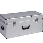 Kreher® Transportkoffer 65L - Robuster Werkzeugkoffer mit Aluminiumrahmen & ABS-Korpus, abschließbar, Metallverschlüsse, Neopren-Innenraum - Große Aufbewahrungsbox für Werkzeug, Kamera & Elektronik