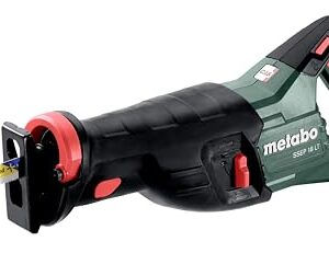 Metabo Akku-Säbelsäge SSEP 18 LT – 601616850 – 18 V – Ideal für schwer zugängliche Stellen – Ohne Akku und Ladegerät