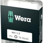 Wera Bit-Sortiment, 867/1 TX 20 DIY, TX 20 x 25 mm (10 Bits pro Box), 05072408001