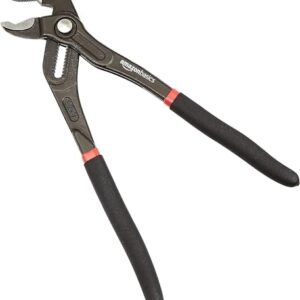 Amazon Basics Wasserpumpenzange mit Schnelllösevorrichtung, Gleitgelenk mit Rillen, 30,48 cm, Schwarz