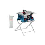 Bosch Professional 18V System BITURBO Akku-Tischkreissäge GTS 18V-216 + Arbeitstisch GTA 560 (inkl. Akkusägeblatt, Schiebestock, Gehrungsanschlag, Parallelanschlag, Staubbeutel, ohne Akku/ Ladegerät)