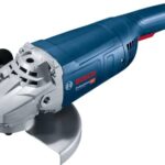 Bosch Professional Winkelschleifer GWS 22-230 J (Leistung 2.200 Watt, inkl. Zweilochschlüssel, Aufnahmeflansch, Spannmutter, Abdeckschutz, Zusatzhandgriff)
