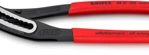 KNIPEX Alligator Wasserpumpenzange, 250 mm, Muttern bis 46 mm, Rohre bis 50 mm, robuste Bauart, Selbstklemm-Effekt, Rohrzange, 88 01 250