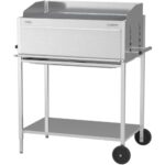 Schickling Holzkohlegrill "Walter XL - Basic" BBQ Edelstahlgrill Grillwagen, Rechteckig, 100% Edelstahl, Holzkohle Grill - Made in Germany - Direkt vom Hersteller
