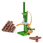siku 2468, Holzspalter, 1:32, Metall/Kunststoff, Grün, Inkl. 10 Kunststoff-Baumstämme