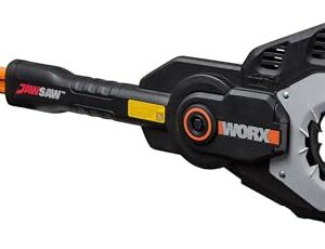 WORX Jawsaw WG329E.9 Kettensäge 20V - für sicheres Sägen von Ästen - auf dem Boden oder hoch gelegen – Astsäge mit umschlossener Kette, Stahlzähnen & Kettenschutz – Ohne Akku & Ladegerät