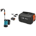 Gardena 14602-20 Akku-Regenfasspumpe 2000/2 18V P4A Ready-To-Use Set, Standard, One Size & System Akku P4A PBA 18V/72: Zubehör für viele Gardena Gartengeräte