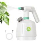 Uten Elektrischer Sprühflasche 2L wiederaufladbar, Akku-Sprüher Pflanzensprüher mit Verstellbarer Düse, leisem Motor, großer Kapazität für Pflanzen, Reinigung