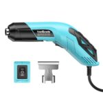 Yeegewin 350W Mini Heißluftpistole mit 2 Temperaturstufen 290℃/480℃, Handheld Heißluftfön mit Reflektordüse, Überlastungsschutz und Aufheizzeit für Schrumpffolie, Harz und DIY-Projekte
