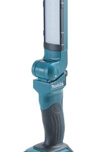 Makita DML801 LED-Akku-Arbeitsleuchte 14,4V-18V (ohne Akku & Ladegerät), max. 240 Lumen, 2 Helligkeitsstufen, Leuchtkopf um 360° schwenkbar