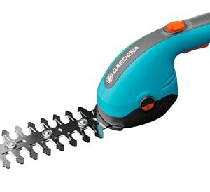 Gardena Akku-Gras- und Strauchschere PowerCut 20/18 V P4A Solo: Gartenschere für Hecken und Rasen, Schnittbreite Grasmesser 8 cm, Strauchmesser 20 cm, Leichter Klingentausch, ohne Akku (14750-55)