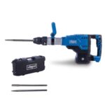 Scheppach Abbruchhammer AB2000 mit 1700W Leistung | 60J Schlagkraft | Bohrhammer Betonhammer | langes 3m Kabel | SDS-Max-Aufnahme | 2000 Schläge pro Minute | mit Spitz- und Flachmeißel & Transportbox