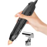 Heißluftpistole zum Basteln, 2 m langes Kabel, 300 W Dual-Temperatur, tragbare Heißluftpistole für DIY-Handwerk, Prägung, Schrumpffolie, PVC, Trocknen von Farbe (schwarz)