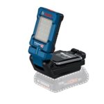Bosch Professional 18V System Akku Leuchte GLI 18V-800 (mit 800 Lumen, 20 LEDs, Leuchtenkopf um 360° schwenkbar und um 180° neigbar)