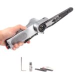 HARDZTOOL 16000RPM Pneumatischer Bandschleifer, 180° Einstellbarer Winkel Druckluft Bandschleifer, Bandschleifer Schleifmaschine Pneumatische Polierwerkzeug Bandschleifer Druckluft(10 * 330mm)