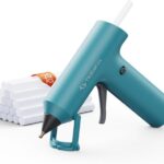 Kabellose Mini-Heißklebepistole mit 20 PCS 7×140mm Klebesticks, 90s Schnellaufheizung, Tragbare Akku-Heißklebepistole für Basteln, DIY, Reparaturen, Handwerk und kreative Projekte – Blau