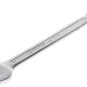 GEDORE red Ring-Maulschlüssel, SW 24 mm, Matt-satinierte Oberfläche, Chrom-Vanadium-Stahl, Silber