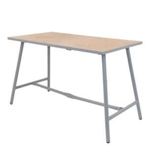 TRUTZHOLM Werkbank 114 x 60 x 84 cm klappbar Werktisch bis 150 kg Tragkraft Stahl Grau mit Sperrholzplatte