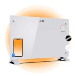 Johannson Elektroheizung mit Thermostat Aurora | Smart Home Heizung | Heizung elektrisch energiesparend | Elektroheizkörper | Konvektor Heizung 2000W | leiser als Heizlüfter